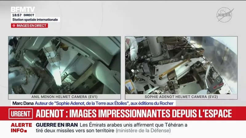 Marschall Truchot : Adenot, changement d'antenne à 400 km d'altitude - 18/08