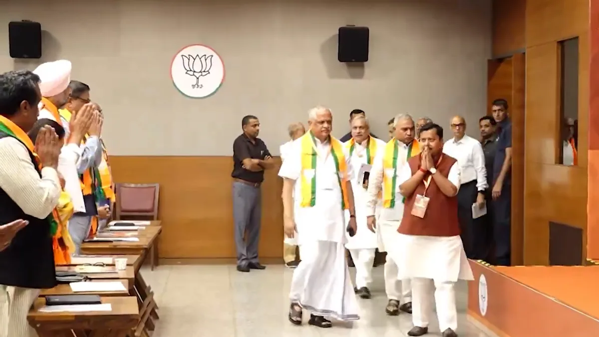 Nitin Nabin holds first meeting with BJP’s new national team