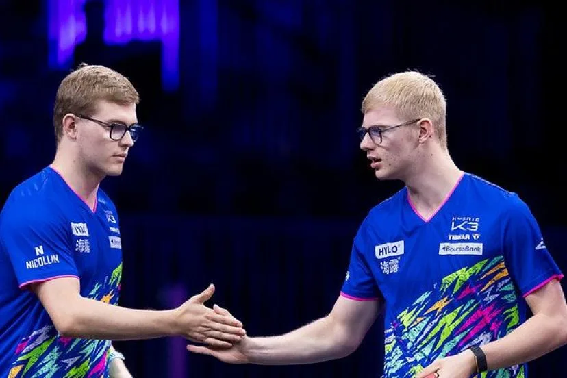 Les frères Lebrun en quarts de finale du double au Grand Smash européen à Malmö