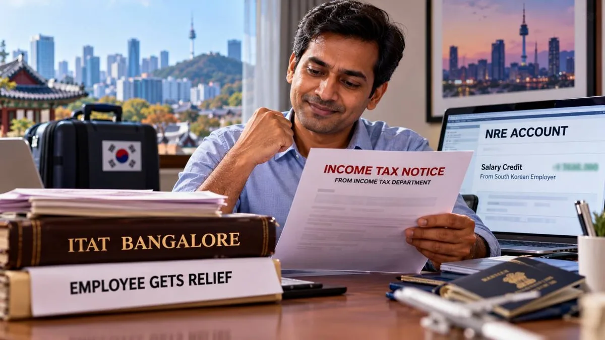 South Korean employer paid him salary in dollars; tax department sends notice
