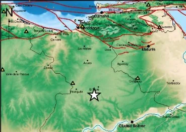 Sismo de magnitud 3,0 al sureste de El Tigre