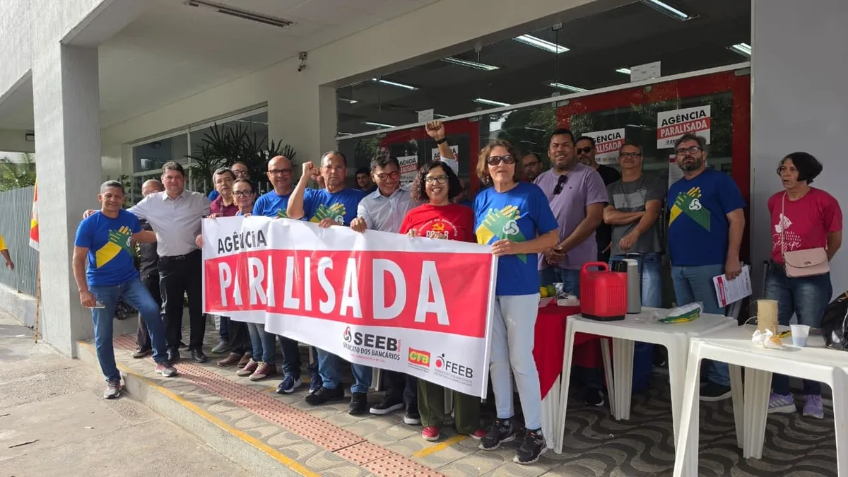 Agências bancárias de Sergipe paralisam atividades nesta quinta-feira
