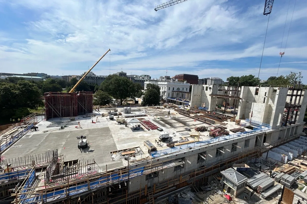Trump gloats over ballroom construction with new photo after Supreme Court allows him to keep building – for now