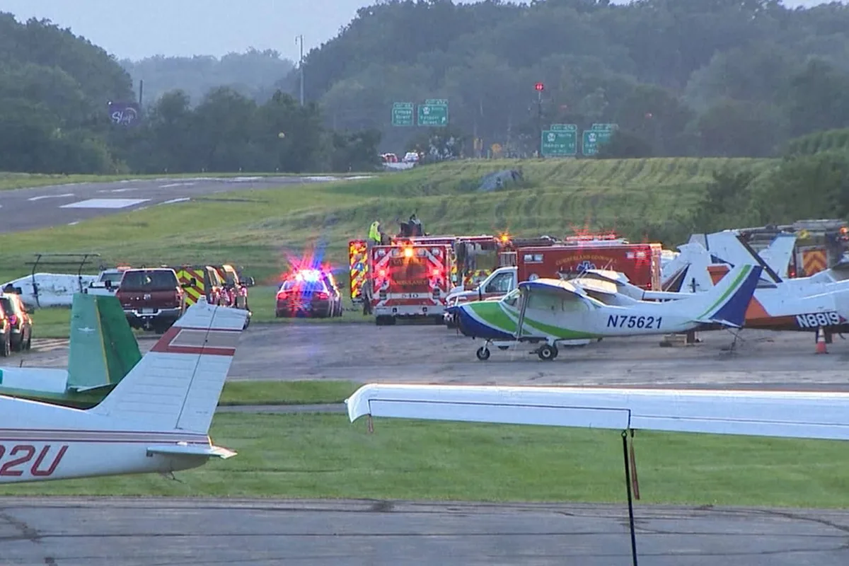 Pilot killed, 2 state troopers hurt after small plane and helicopter collide in Pennsylvania