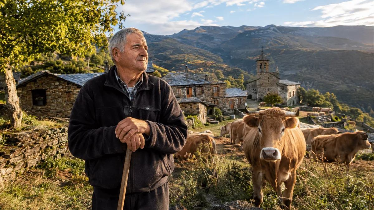 Aos 70 anos, ele é prefeito de uma vila isolada nas montanhas, vive praticamente sozinho com 22 vacas — e o lugar virou cenário de filme premiado