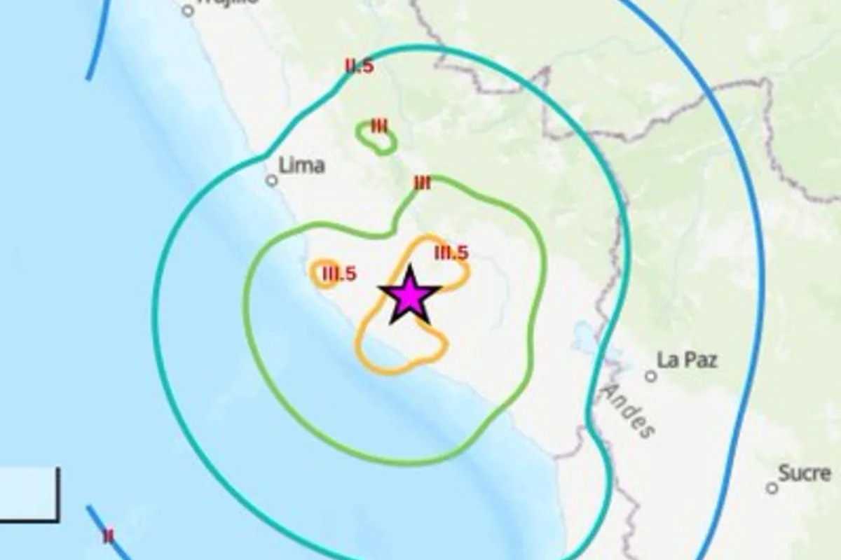 Un sismo de magnitud 6.7 sacudió varias regiones de Perú