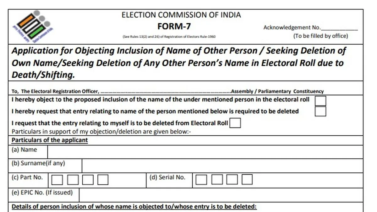 Congress says Form-7 being misused for targeted voter deletion in several States