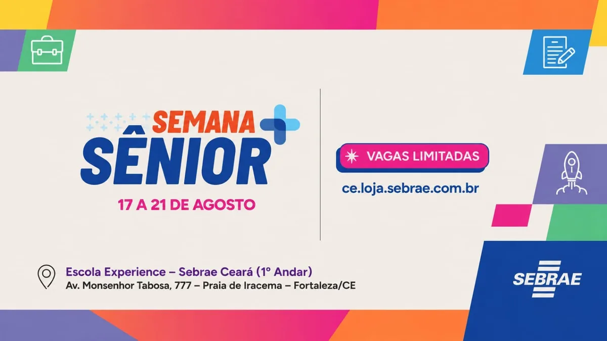 Semana Sênior do Sebrae capacita empreendedores com mais de 50 anos